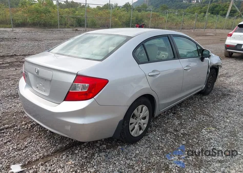 2012 Honda Civic Lx z USA, uszkodzony, nr VIN 19XFB2F59CE352346
